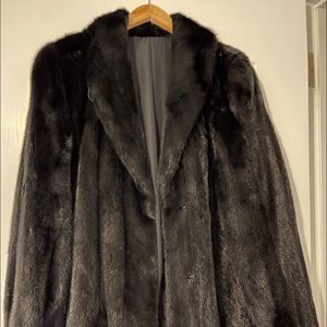 Thigh Length Mink Coat - Size SMALL